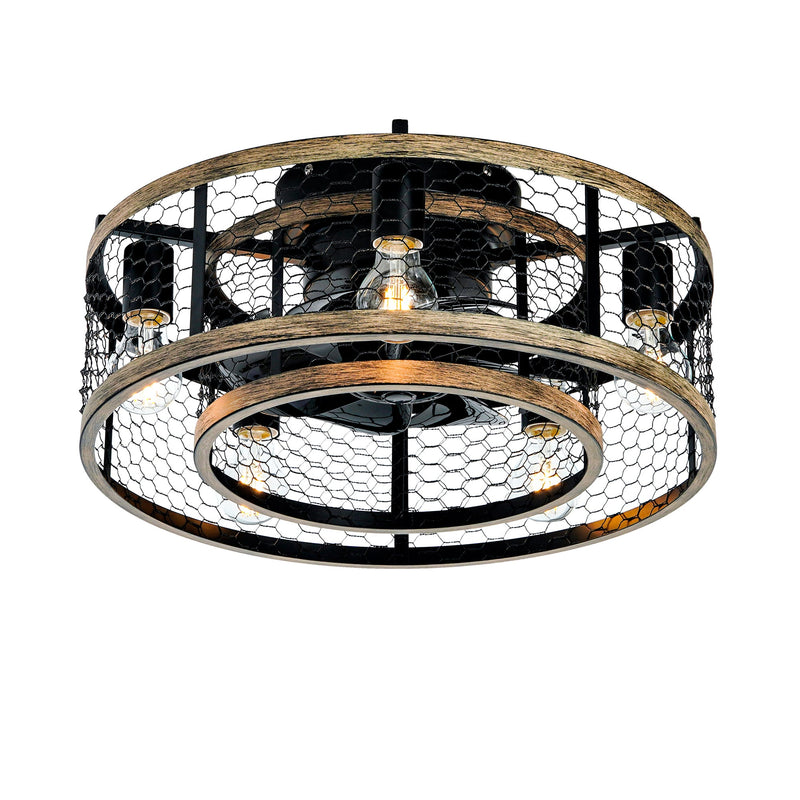 20'' Cage Ceiling Fan With Remote Control by HouseOfZazla