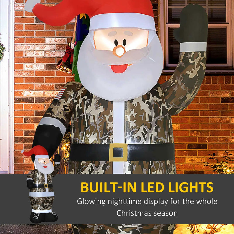 HOMCOM 8' Christmas Inflatables Outdoor Decorations by HouseOfZazla
