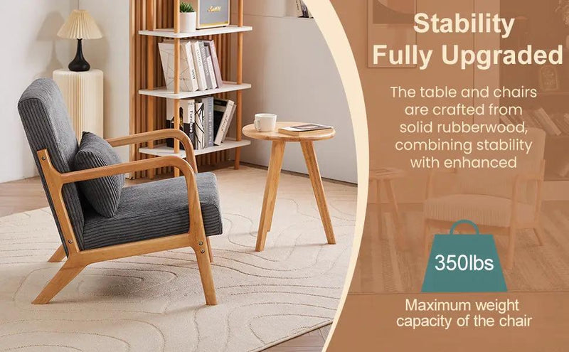 Mid-Century Modern Accent Chair & Coffee Table Set by HouseOfZazla