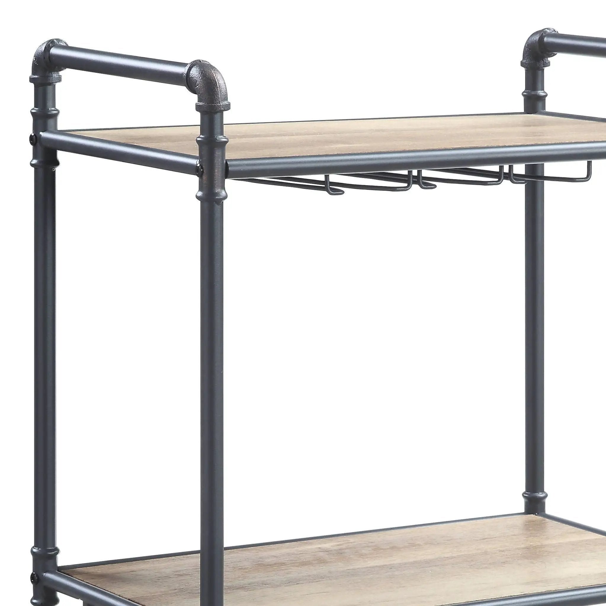 Brantley - Wine Rack - Gray / Oak by Unique Piece Furniture