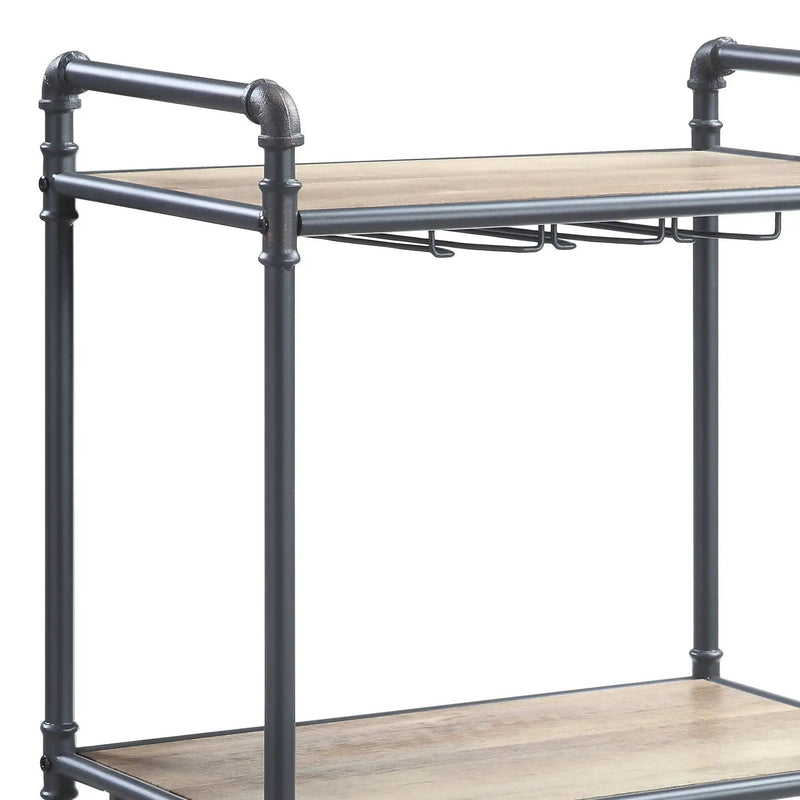 Brantley - Wine Rack - Gray / Oak by Unique Piece Furniture