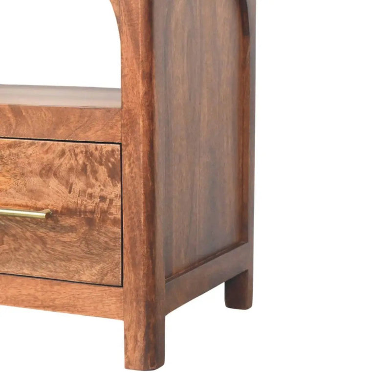 Solid Wood Arc-Line Media Console by HouseOfZazla