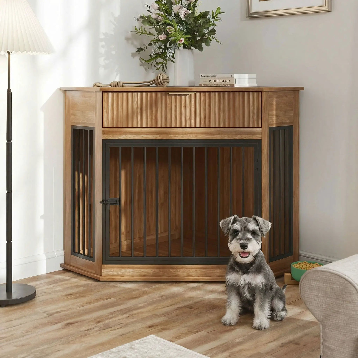 Corner Dog Crate by HouseOfZazla