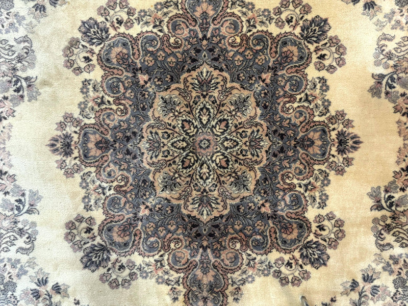 Belgium Power Loomed Wool Rug 6.9 x 9.6, Vintage Oriental Carpet by Jewel Rugs