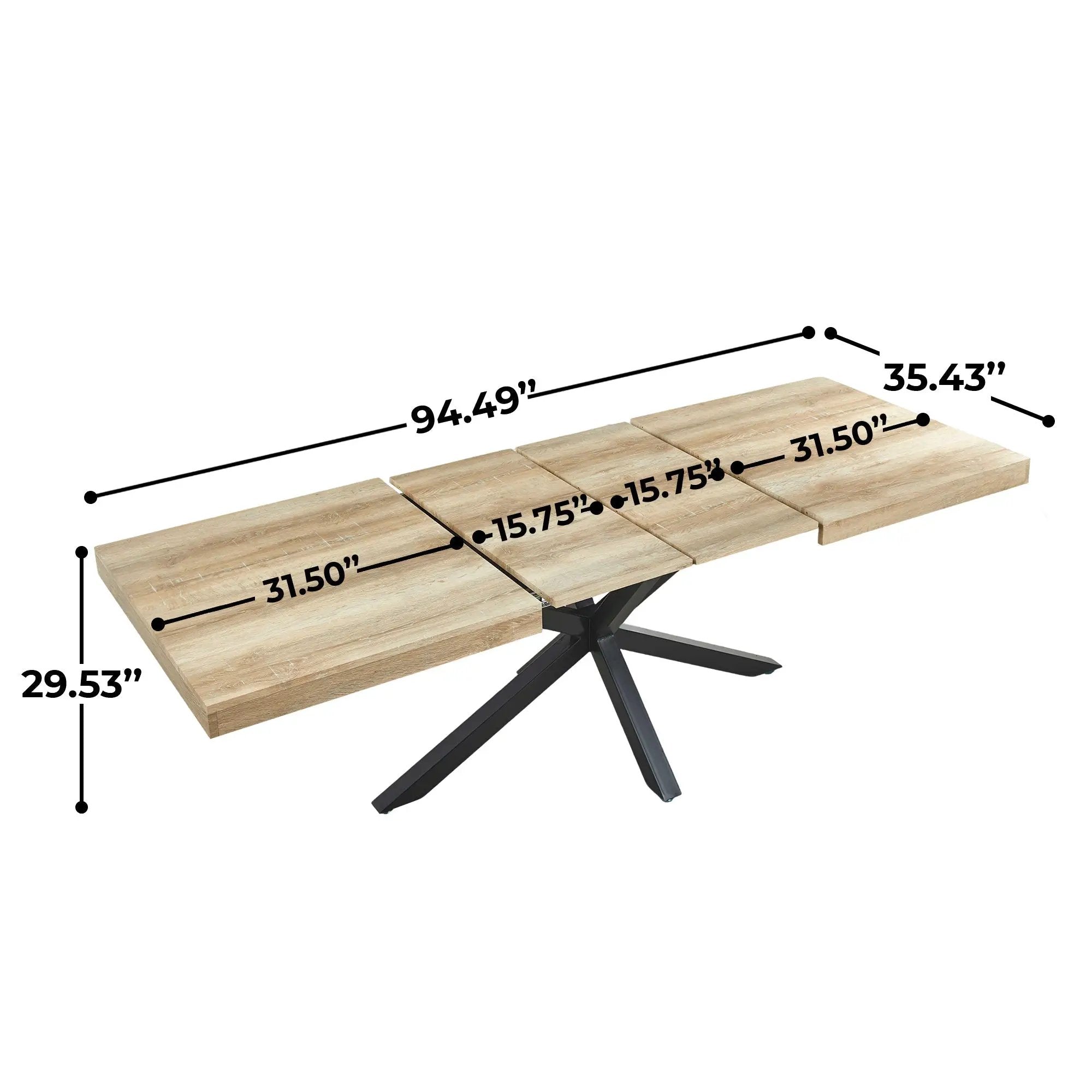 Extendable Table - Dining, Office & Coffee Use by HouseOfZazla