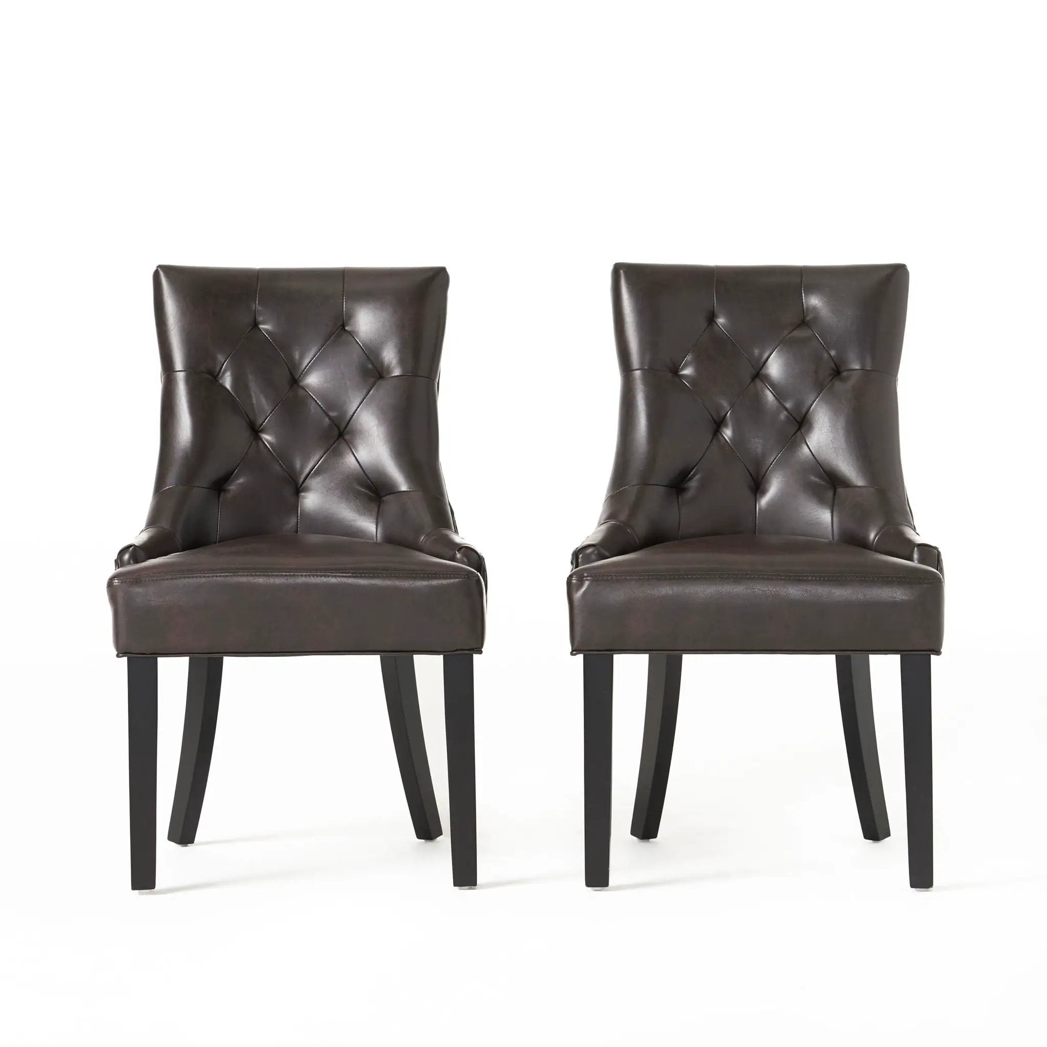 Contemporary Cheney Dining Chair Set with Tufted Design by HouseOfZazla
