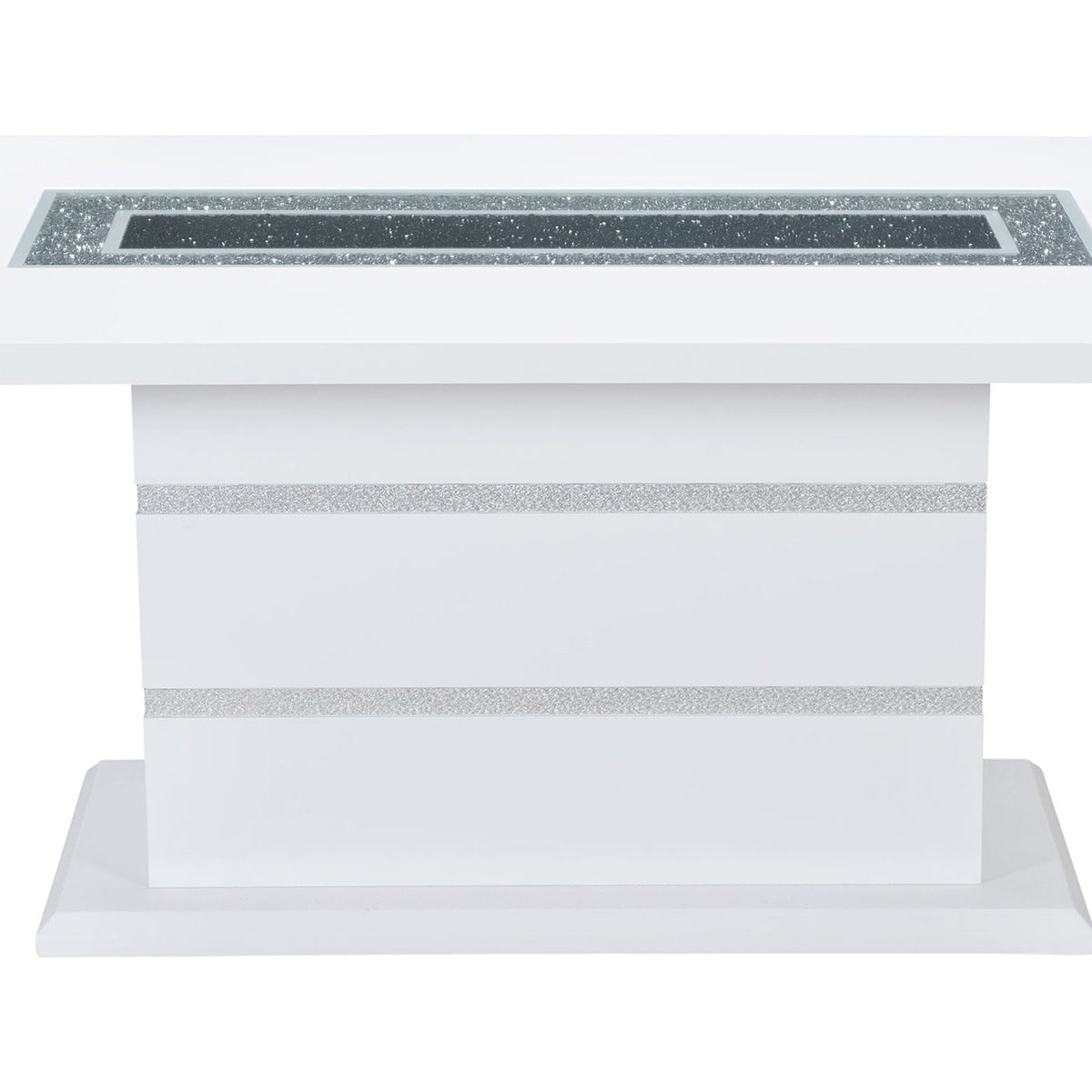 Ariya Dining Table with High Gloss Finish - Dark Gray or White, photo 4 of 11