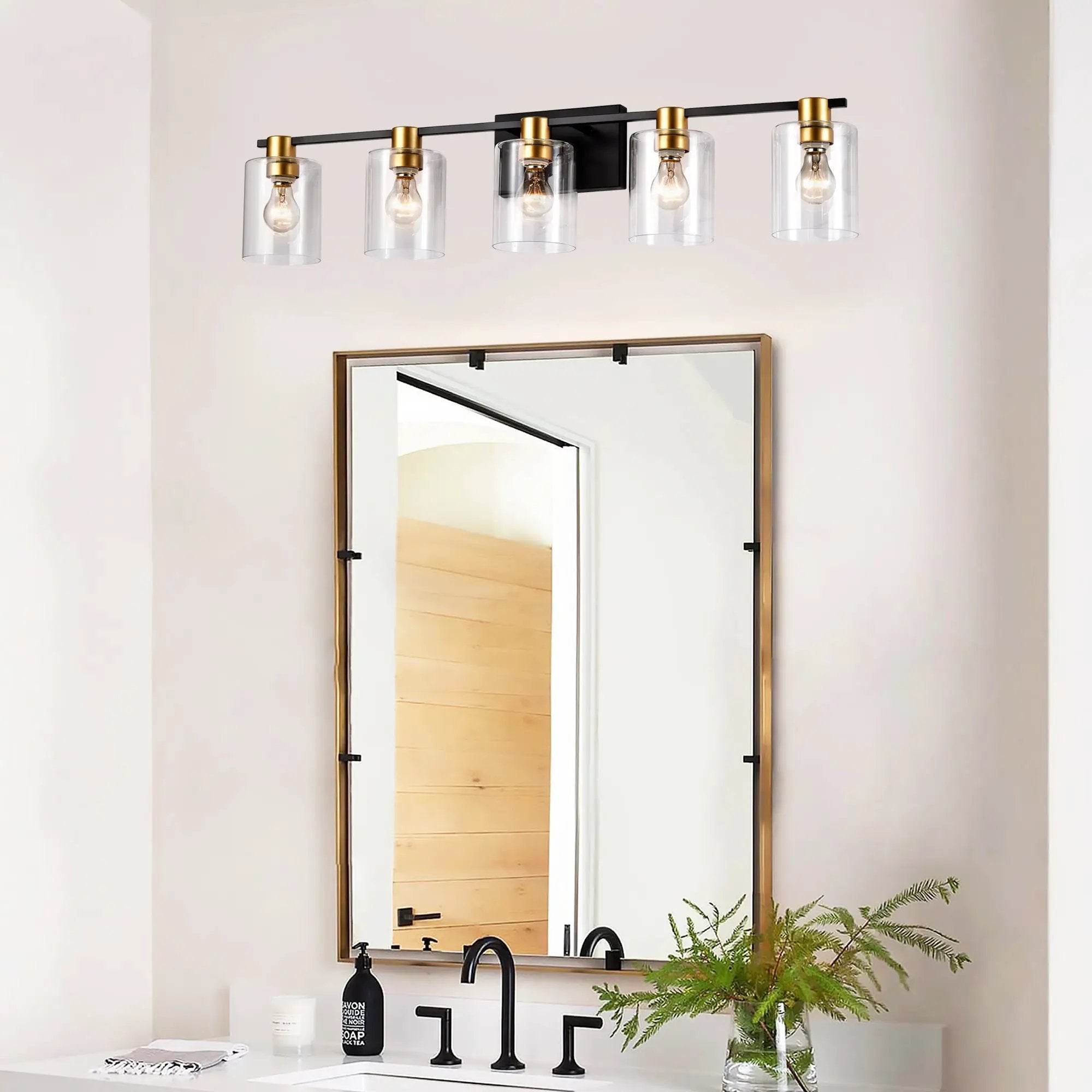 5-Light Matte Bathroom Lighting by HouseOfZazla
