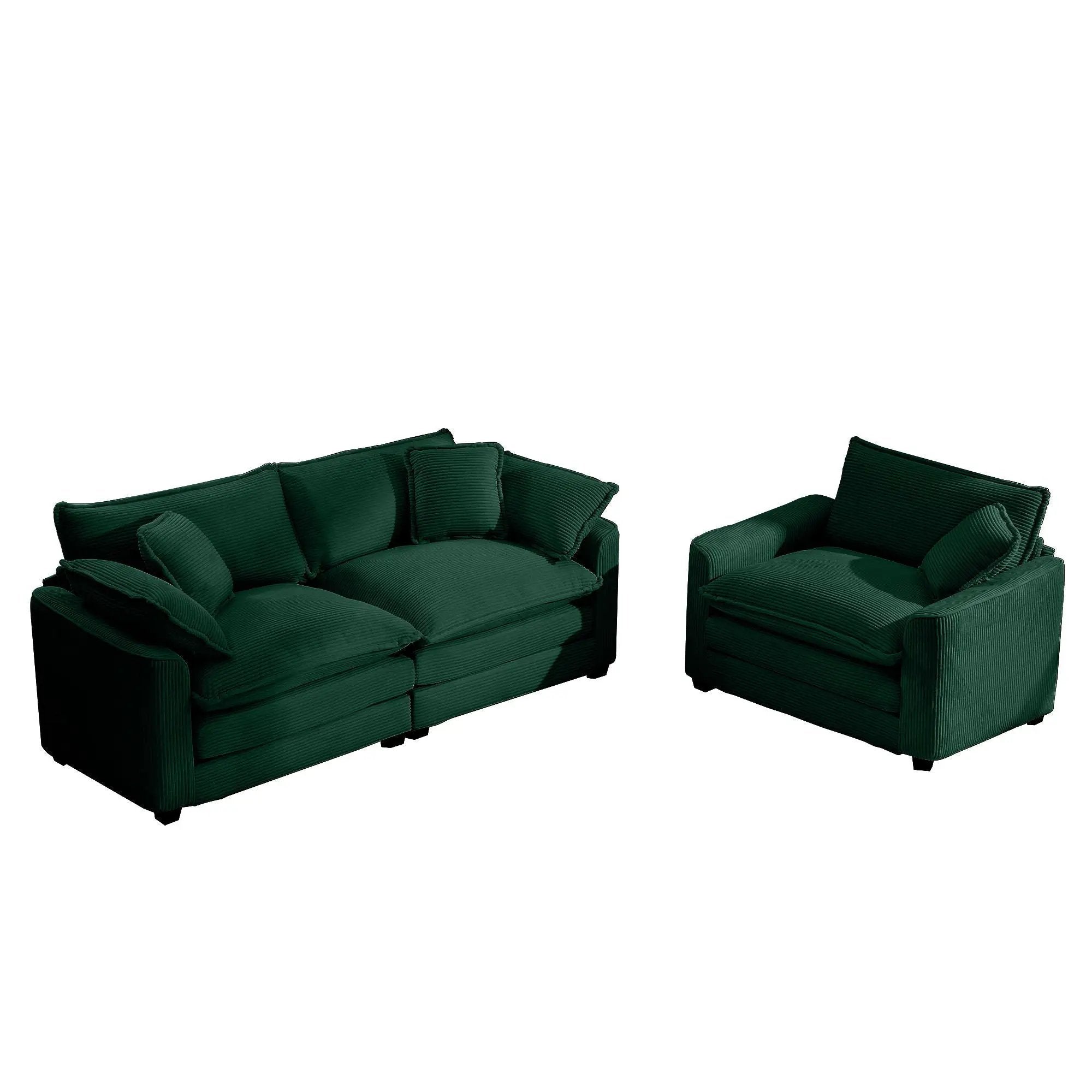 Elegant Oversized Sectional Sofa Set With Deep Seats And Flexible Layout by Unique Piece Furniture