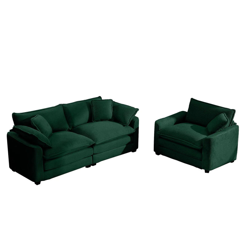 Elegant Oversized Sectional Sofa Set With Deep Seats And Flexible Layout by Unique Piece Furniture
