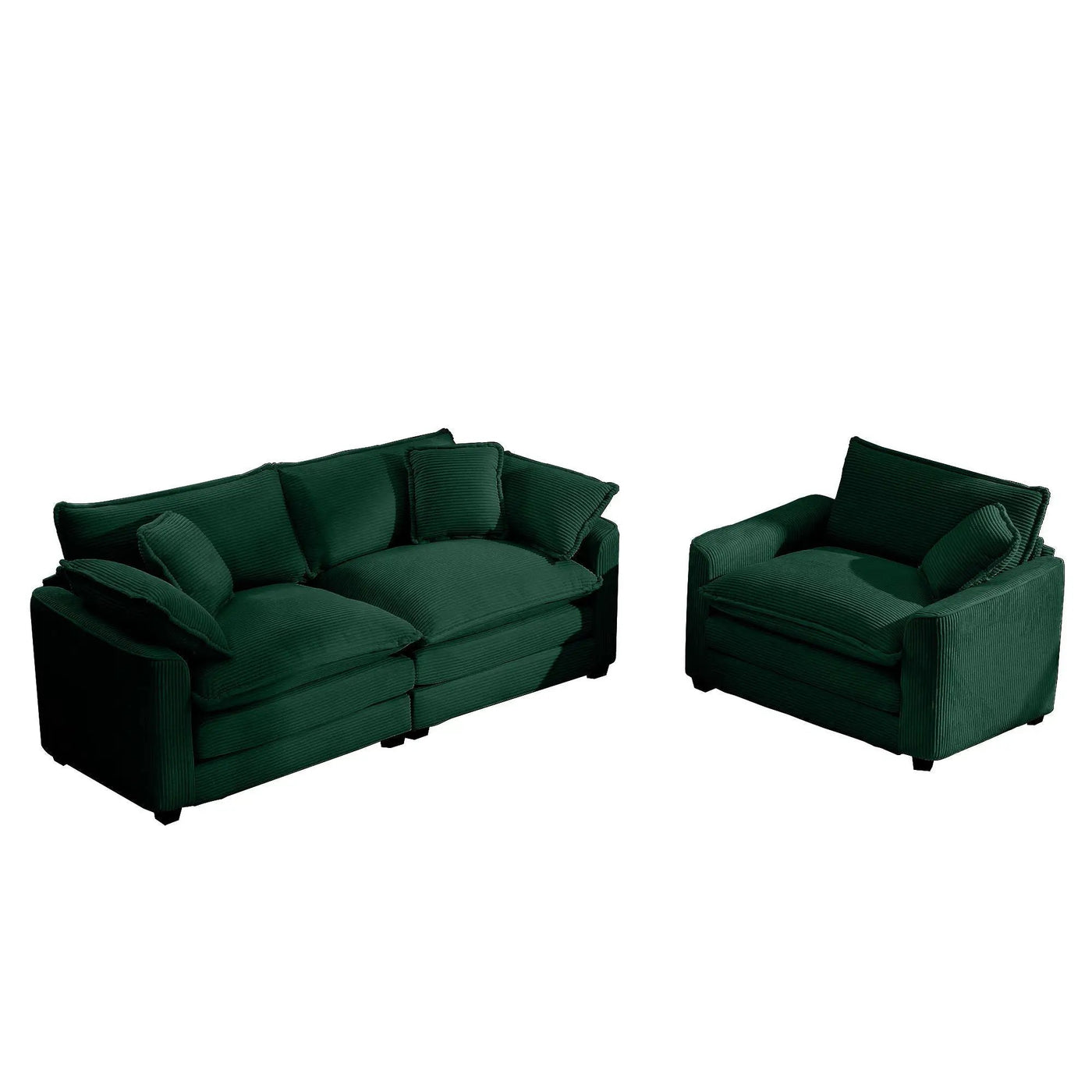 Elegant Oversized Sectional Sofa Set With Deep Seats And Flexible Layout by HouseOfZazla