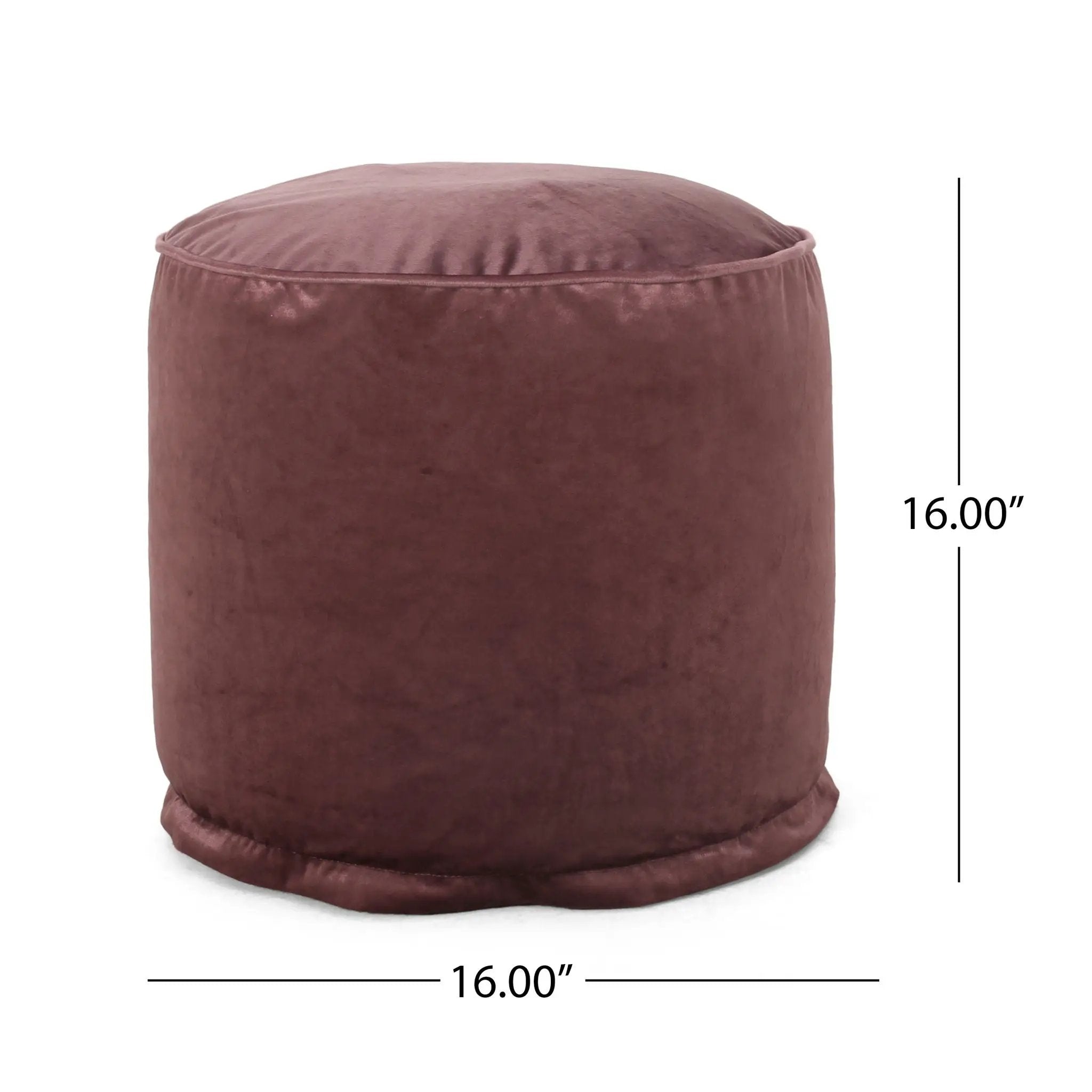 Shimon - Cylinder Pouf Ottoman Floor Cushion by Unique Piece Furniture
