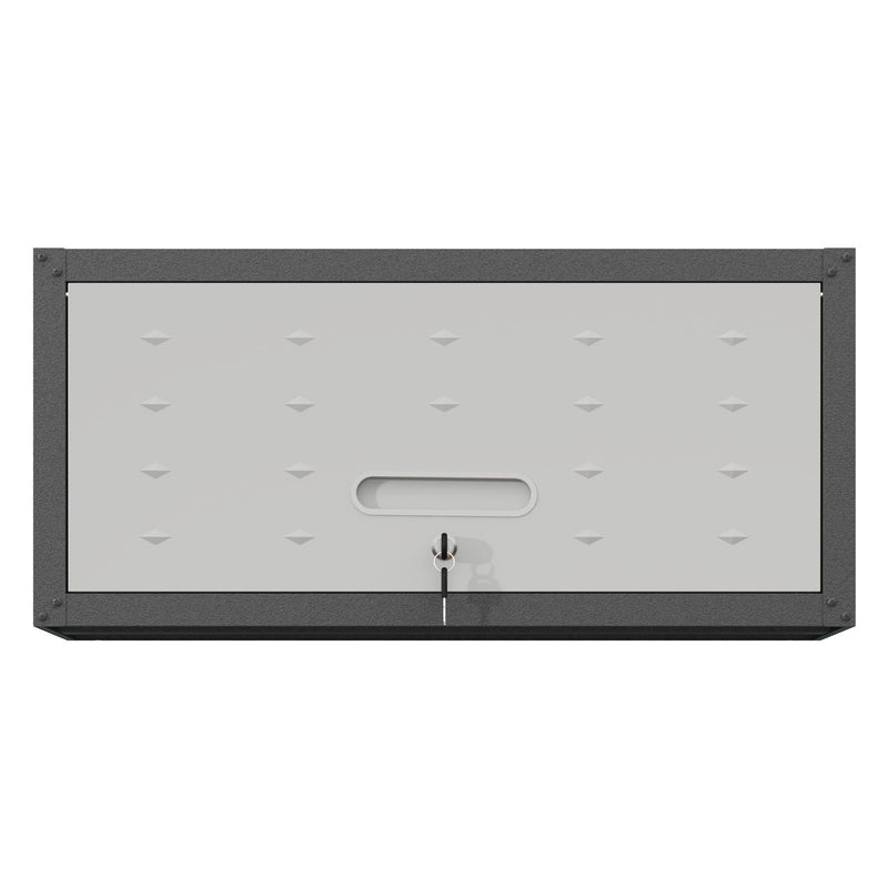 Heavy Duty Metal Wall Mounted Tool Storage Cabinet Steel Metal Garage Storage Cabinet - Black / Gray by HouseOfZazla