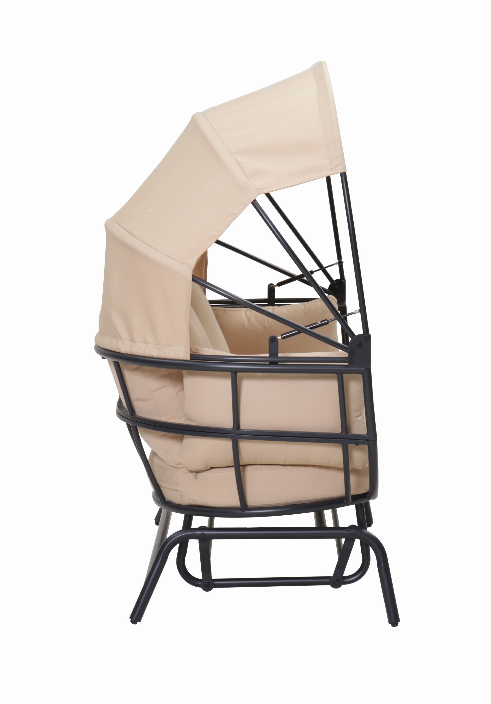 2-Person Outdoor Swing Chair with Adjustable Canopy by HouseOfZazla