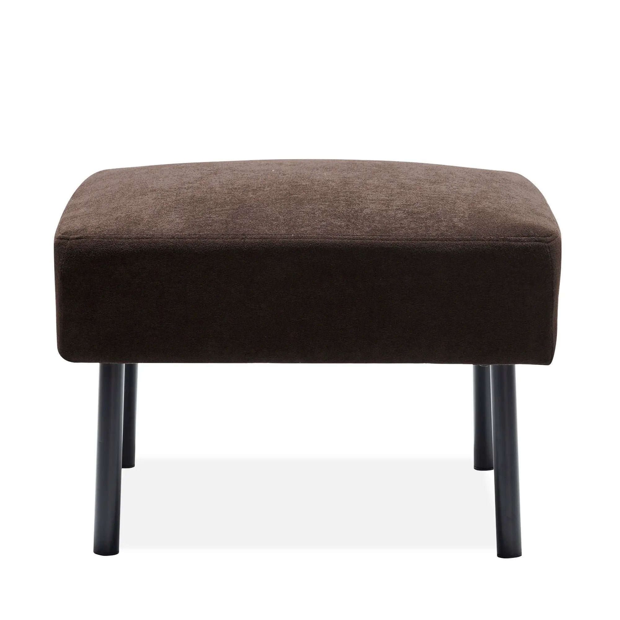 Modern L Shaped 3 Seater Sofa With Ottoman, Upholstered Couch For Small Spaces by Unique Piece Furniture