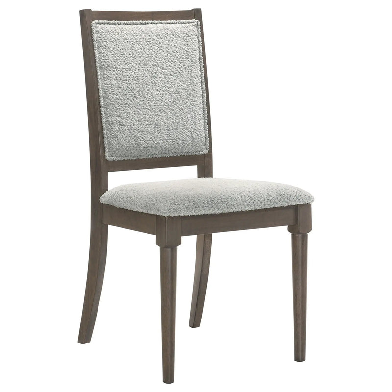 Onslow Upholstered Dining Side Chair Dark Brown (Set of 2) by Unique Piece Furniture
