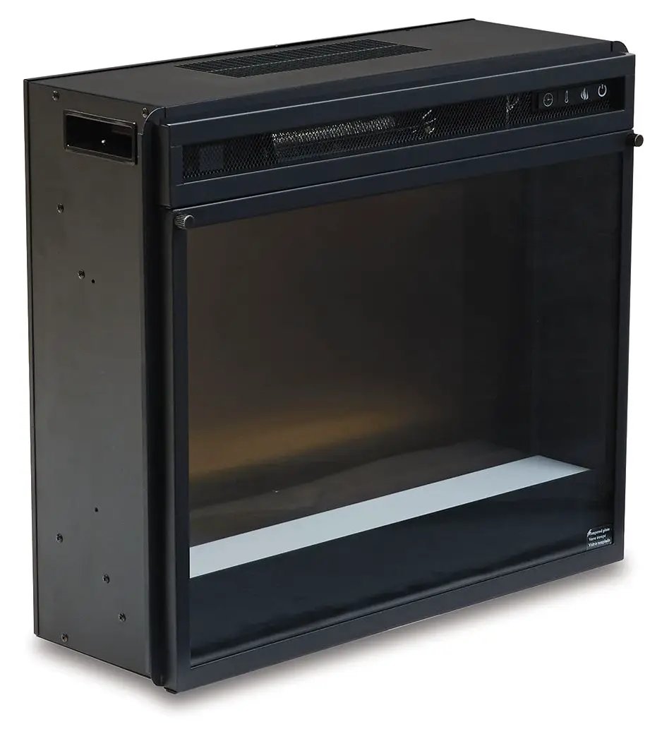 Entertainment Accessories - Fireplace Insert Glass/Stone - Black by Unique Piece Furniture
