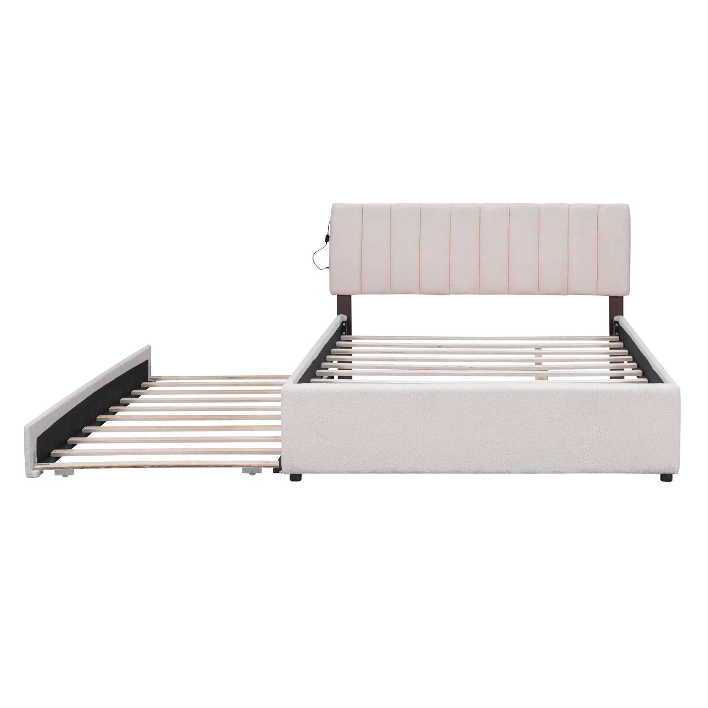 Upholstered Platform Bed With Trundle by HouseOfZazla