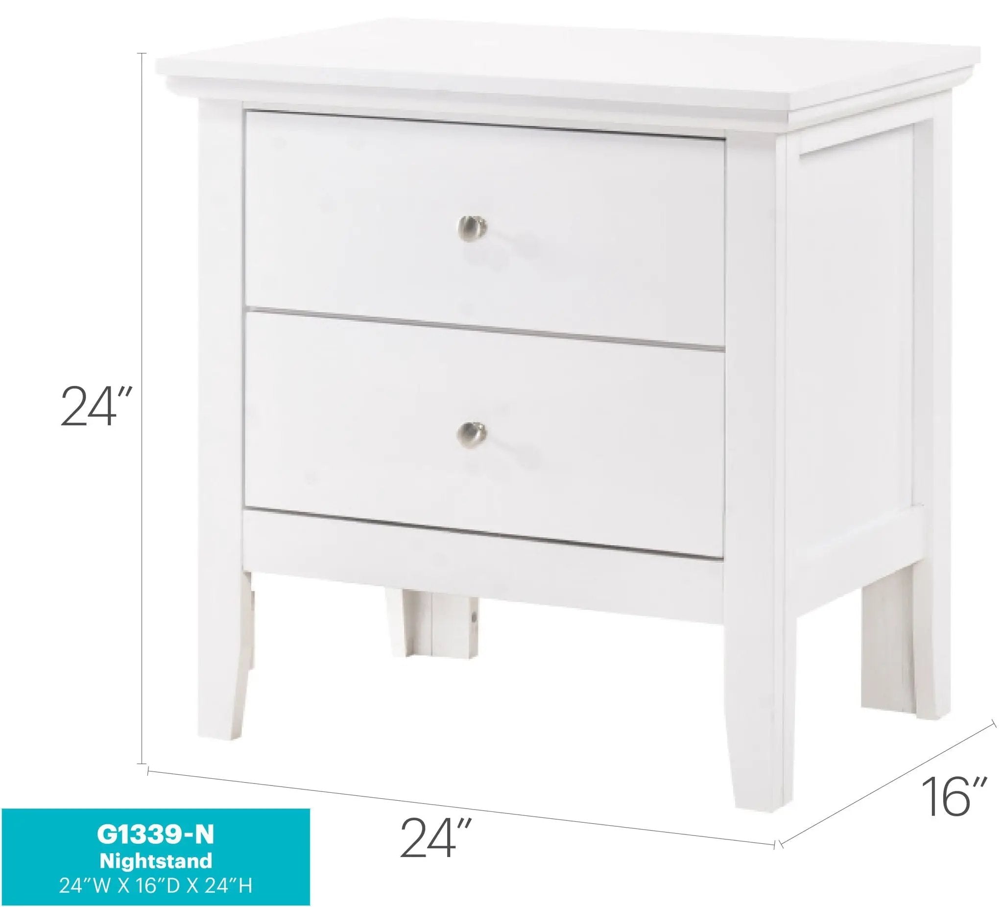 English Dovetailed Drawers Nightstand by Unique Piece Furniture