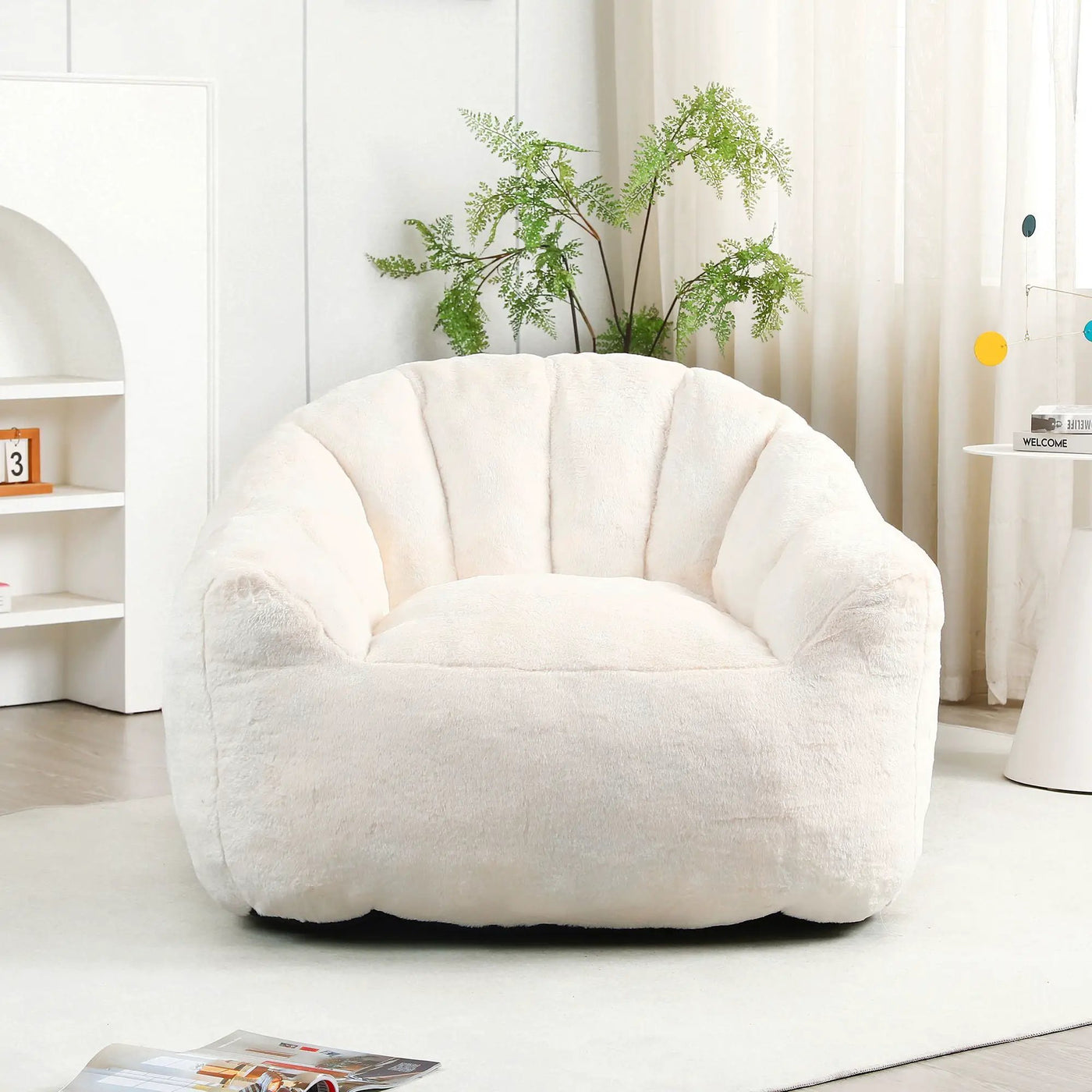 Beanbag Chair, Beanbag Sofa Chair With Armrests Stuffed High Density Foam by HouseOfZazla