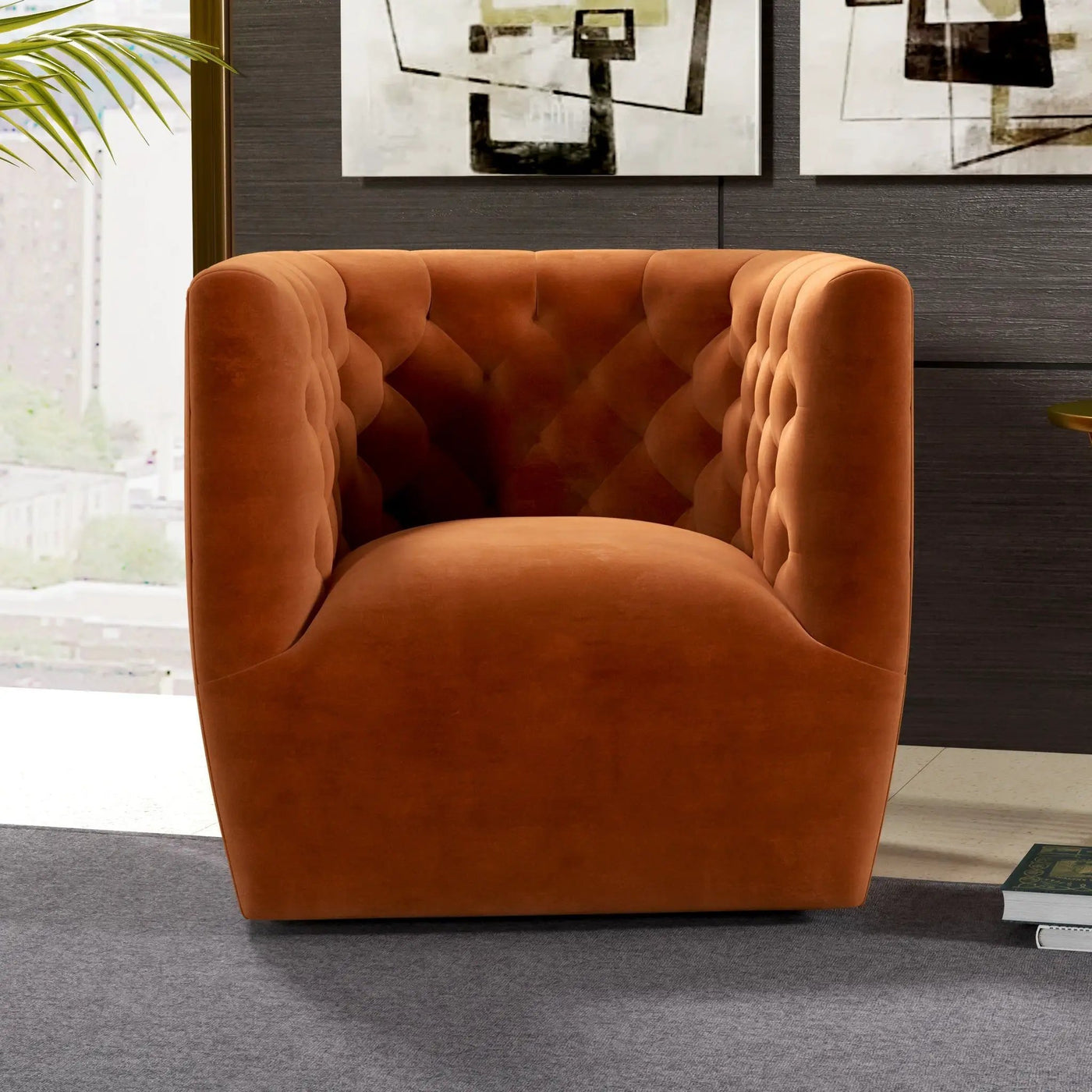 Delaney - Ergonomic Design Swivel Chair by HouseOfZazla