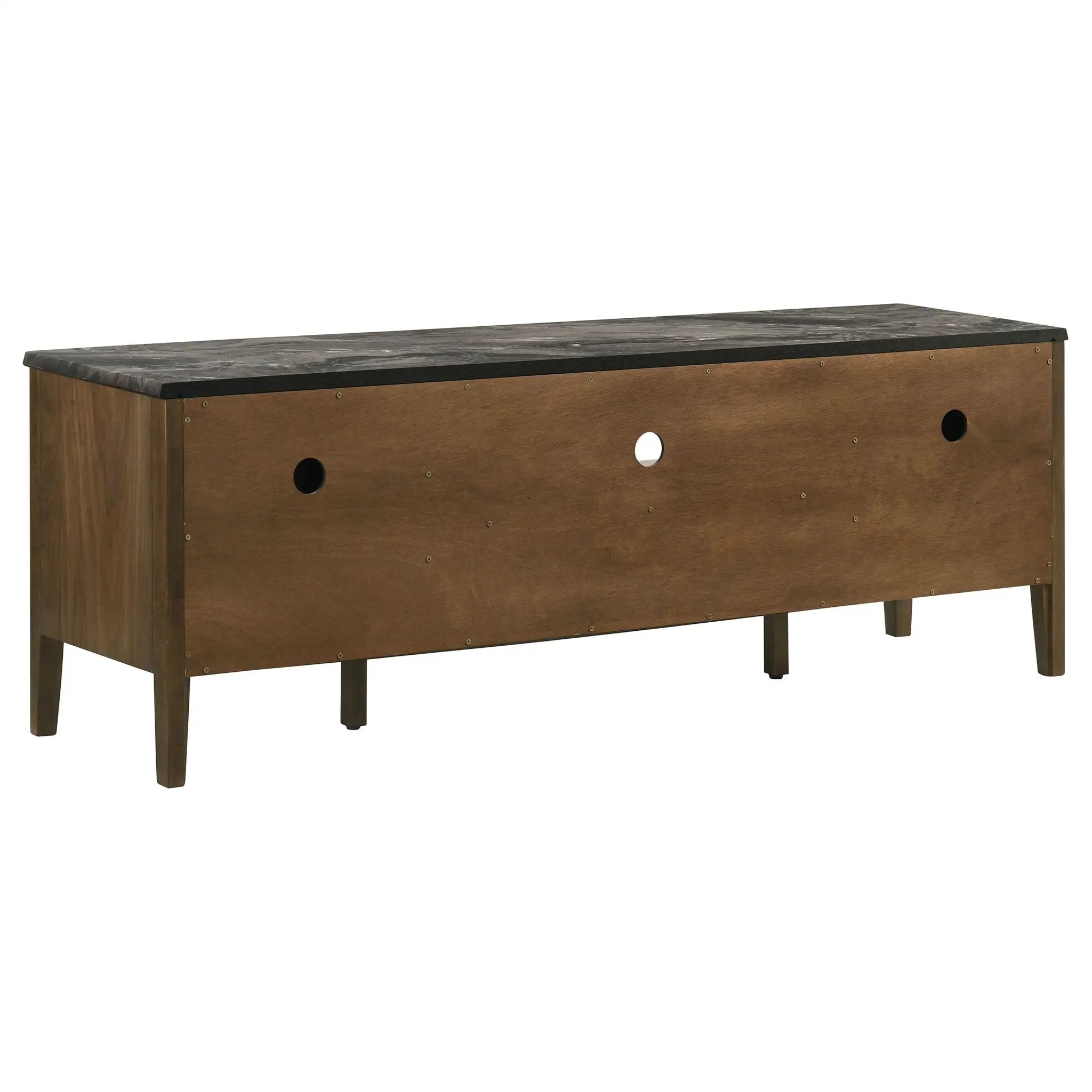 Bradley 63-inch 2-Door SmartTop TV Stand Smokey Grey and Brown by Unique Piece Furniture
