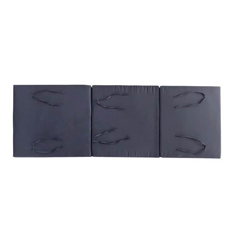 Gray Broadway Ian Chaise Lounge Cushion (Triple Folds) by HouseOfZazla