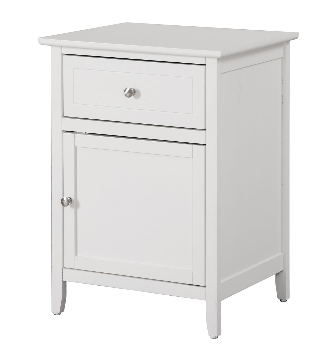 1 Drawer / 1 Door Nightstand with Durable Wood Construction - Multiple Colors, photo 12 of 37