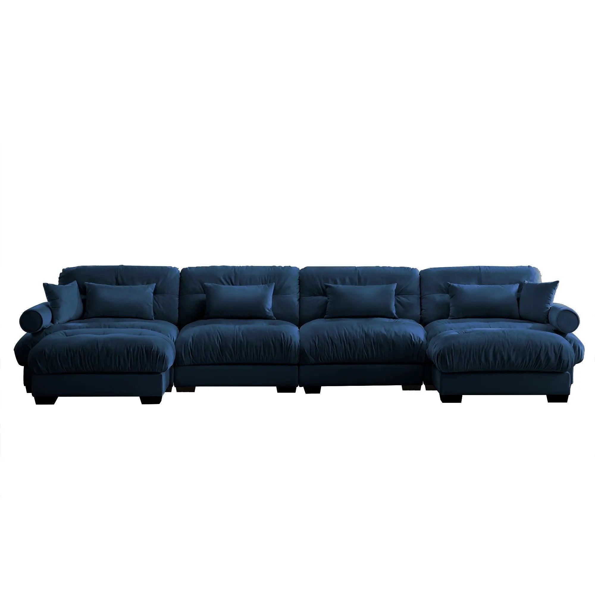 Super Comfort Oversized Modular Sectional Sofa With Movable Ottoman by Unique Piece Furniture