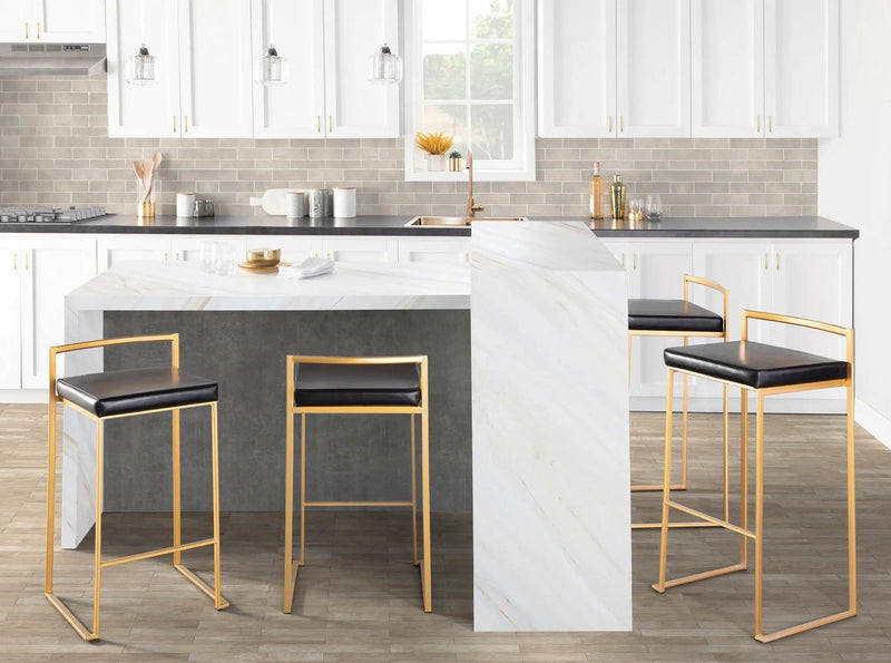 Fuji - Contemporary / Glam & Quality Construction Barstool by Unique Piece Furniture