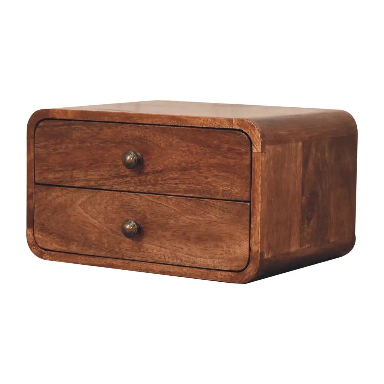 Curved Wall Mounted Bedside Nightstand by HouseOfZazla