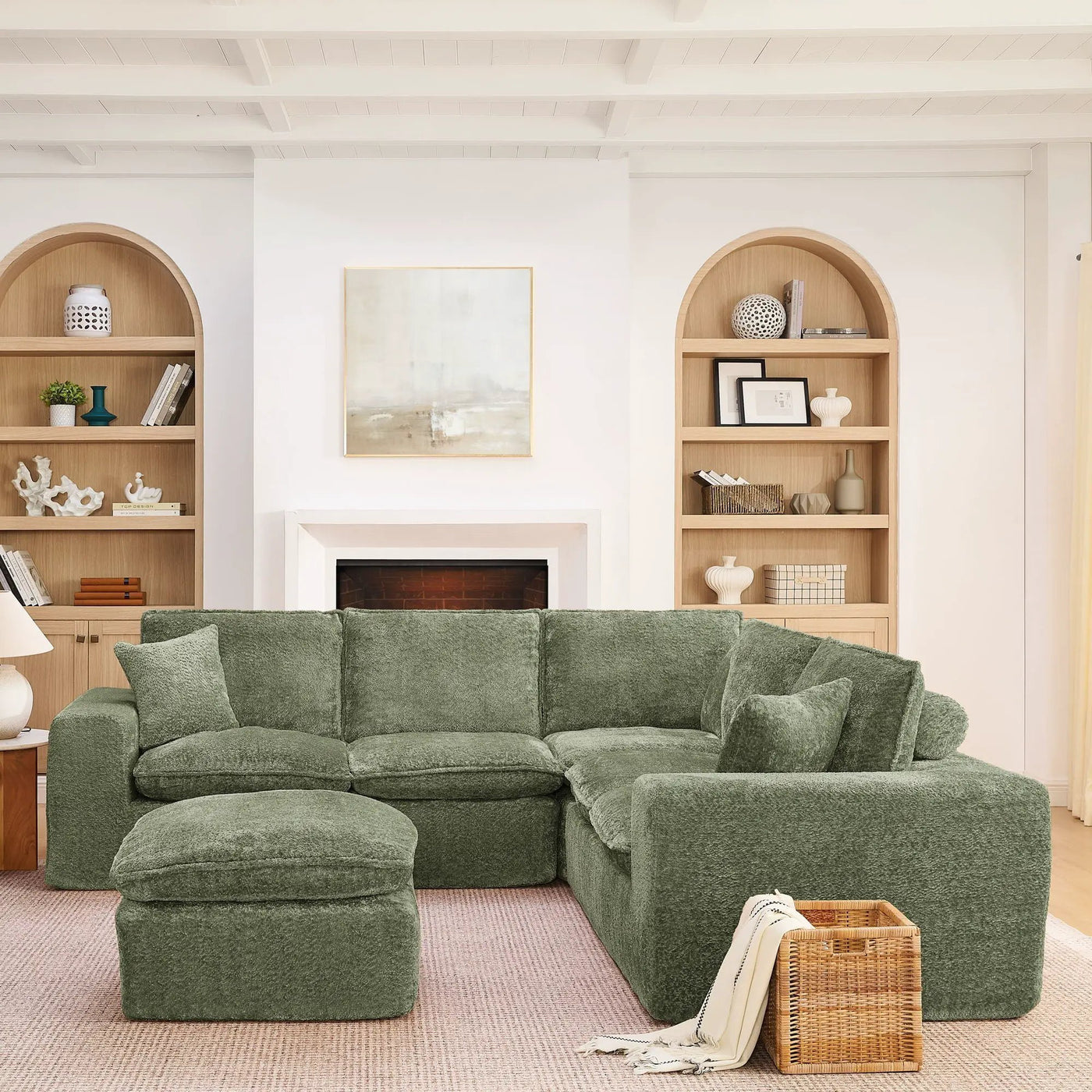 Sectional Sofa With Moveable Ottoman by HouseOfZazla