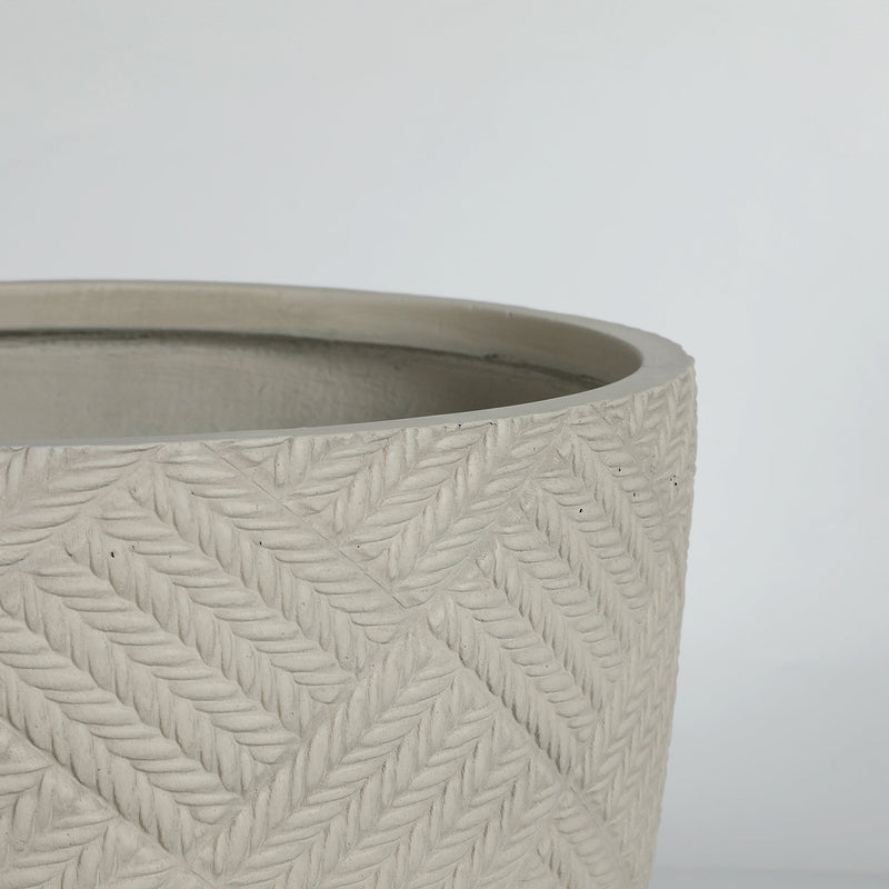Round Concrete Planter Set of 2 by HouseOfZazla