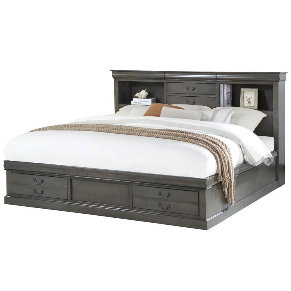 Louis Philippe III - Bed w/Storage by Unique Piece Furniture