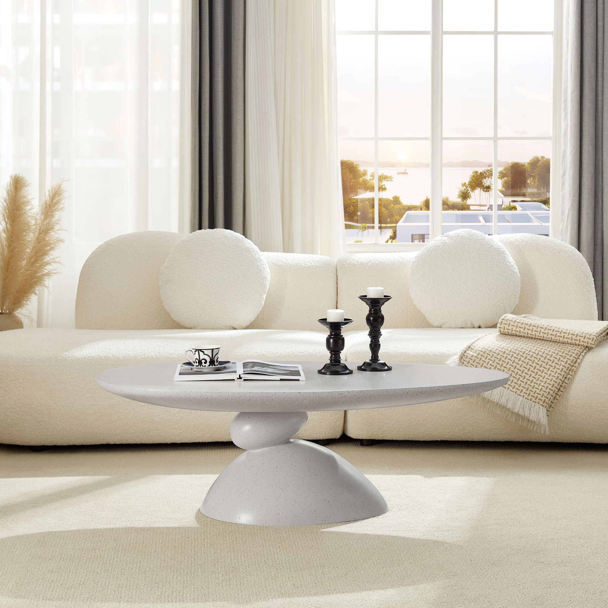 Lucky Stone Shaped Table by HouseOfZazla