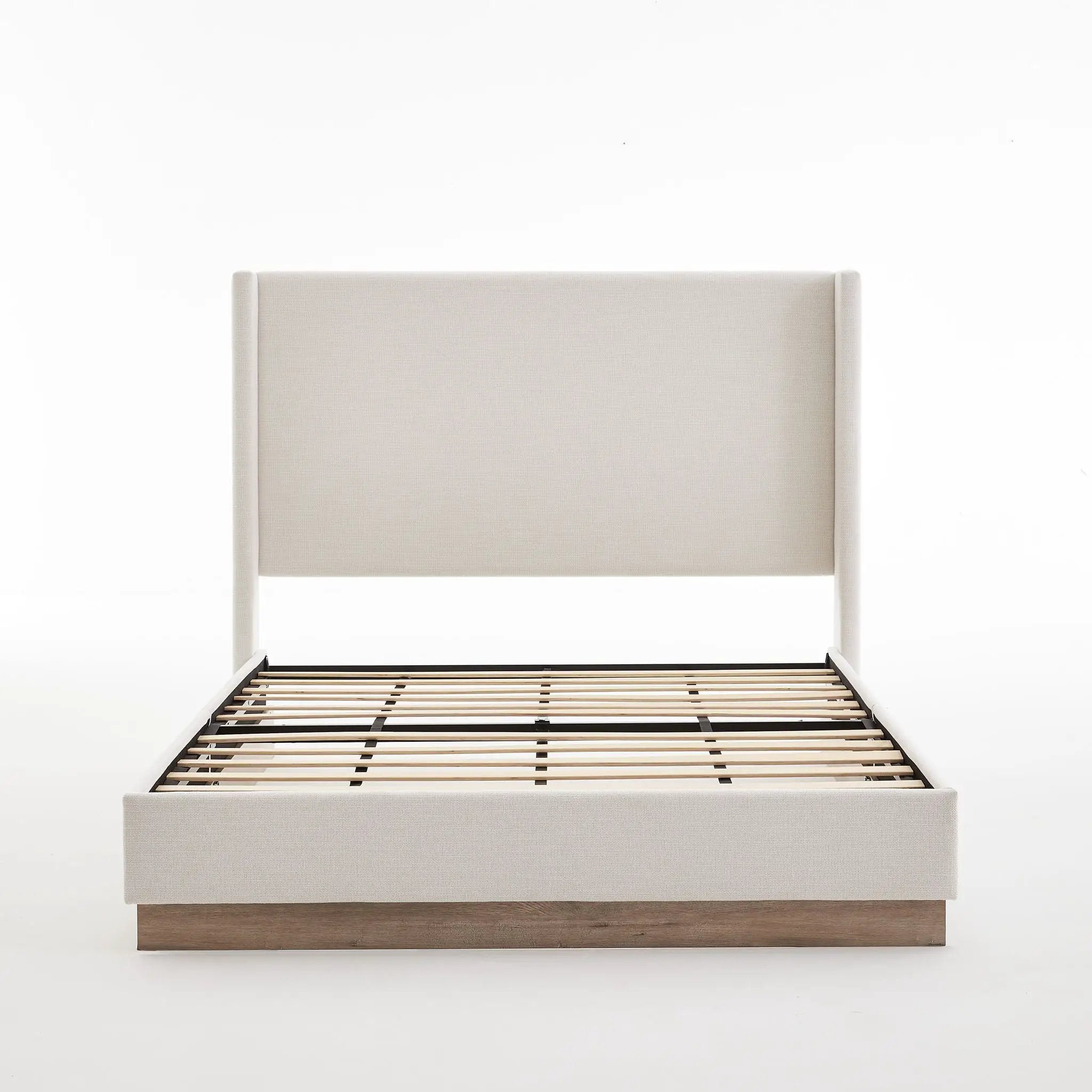 Hosford - Minimalist Upholstered Wingback Bed