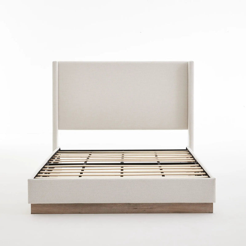 Hosford - Minimalist Upholstered Wingback Bed