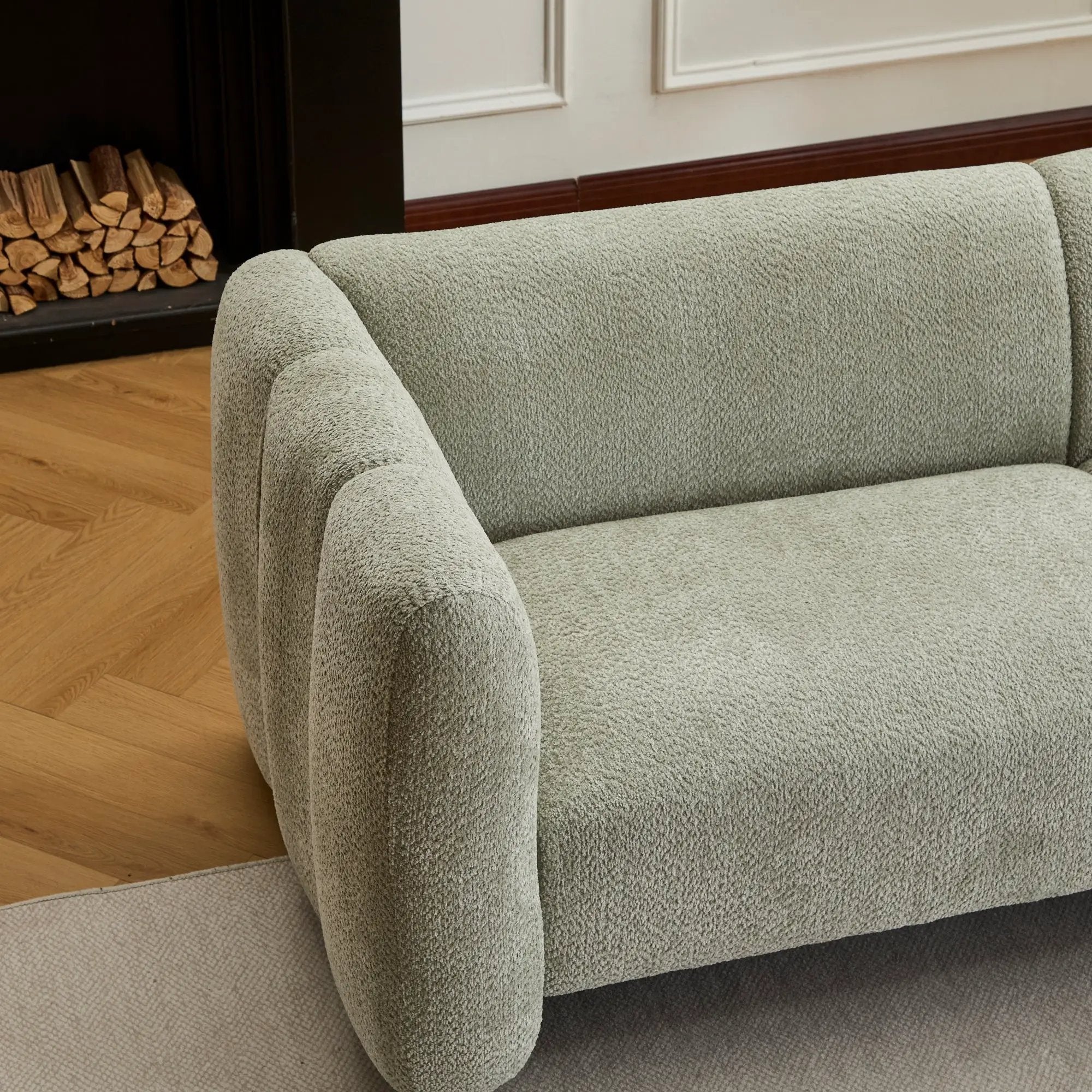 Tonson 83" 3-Seater Sofa with Wave Design by HouseOfZazla
