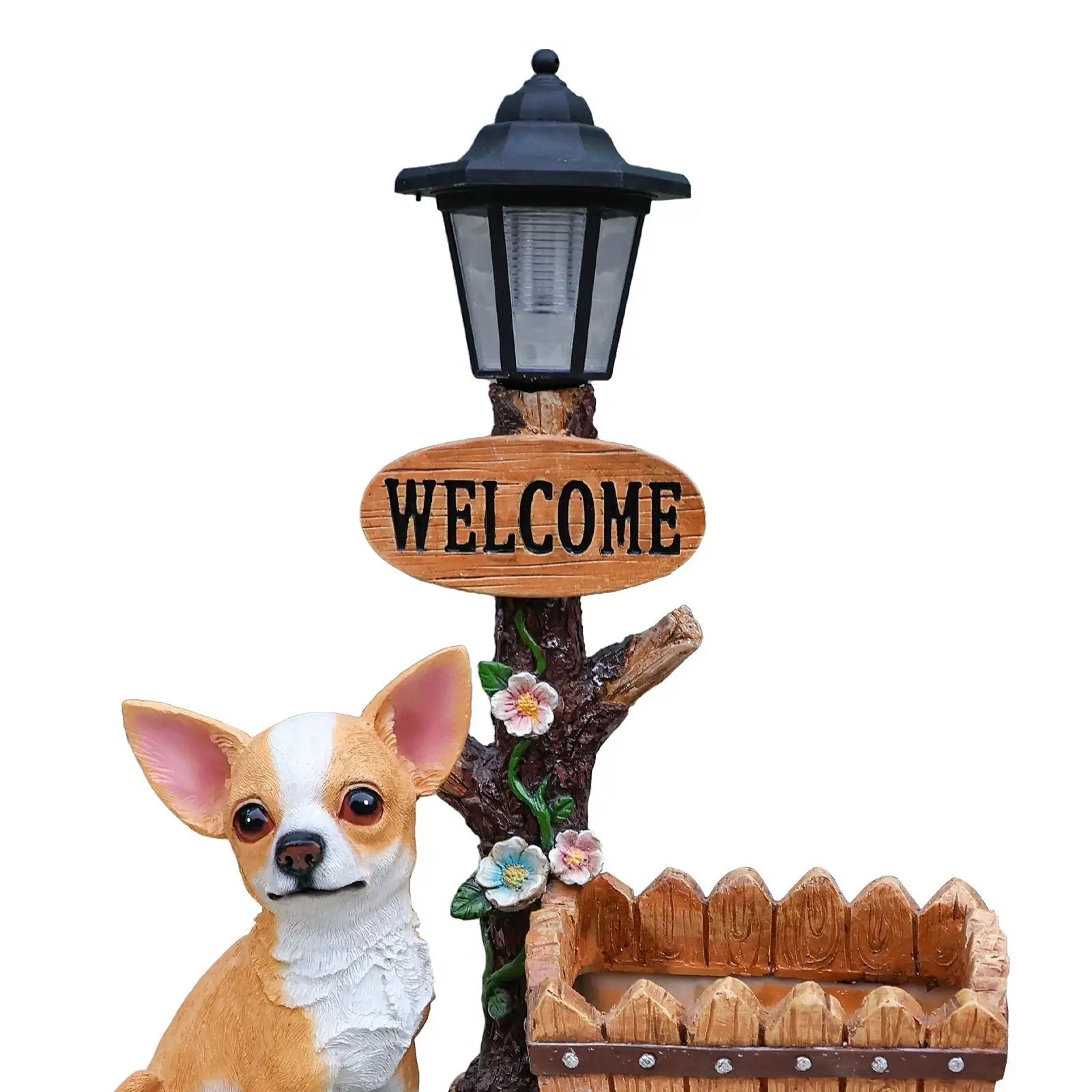 Sitting Chihuahua Dog Planter Statue by HouseOfZazla