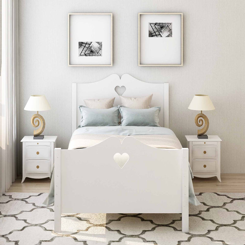 Platform Bed With Slat Support And Headboard And Footboard by HouseOfZazla