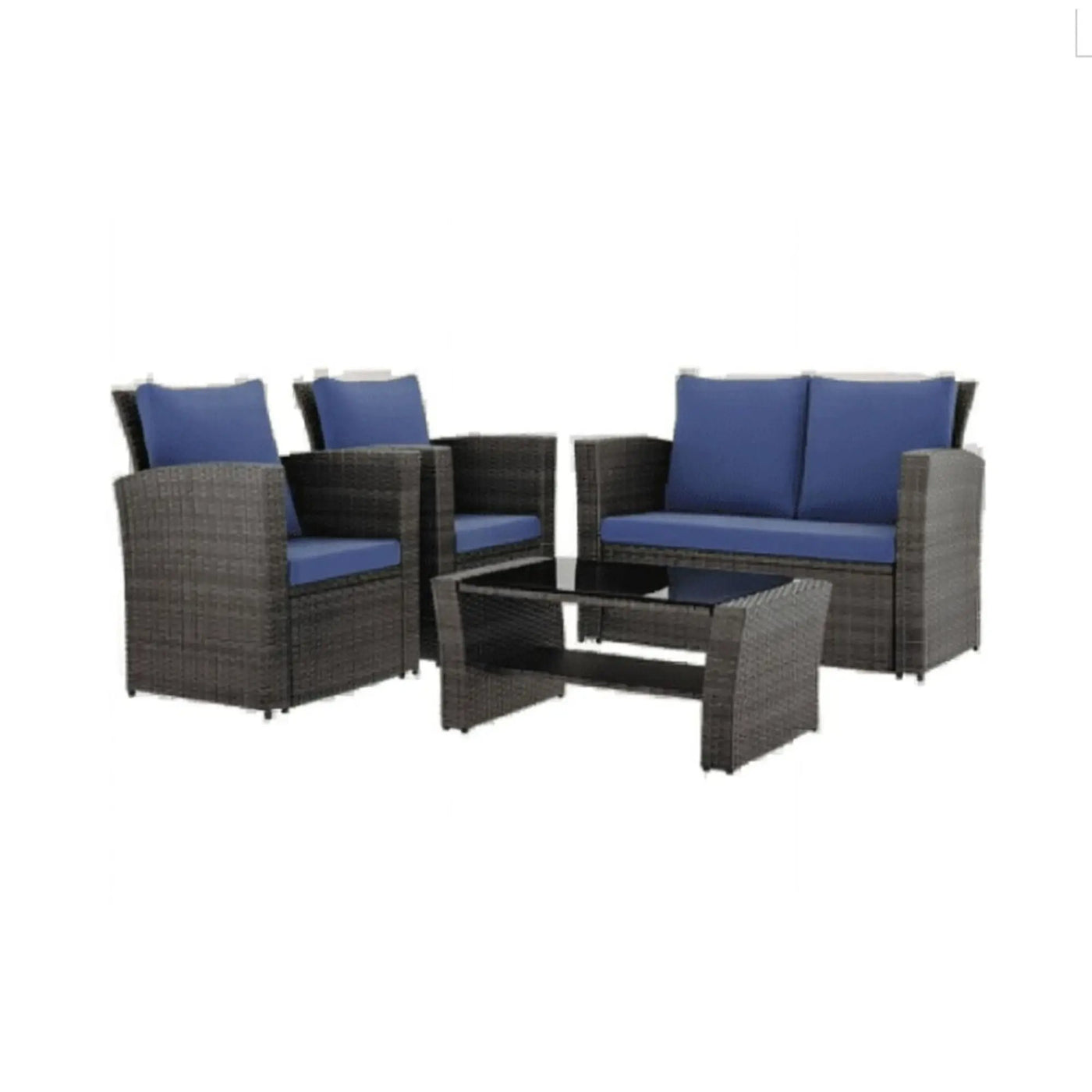 Modern Patio Set With Table And Cushions by HouseOfZazla