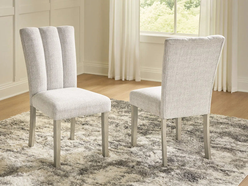 Larawyn - Dining Upholstered Side Chair (Set of 2) - Bisque by Unique Piece Furniture