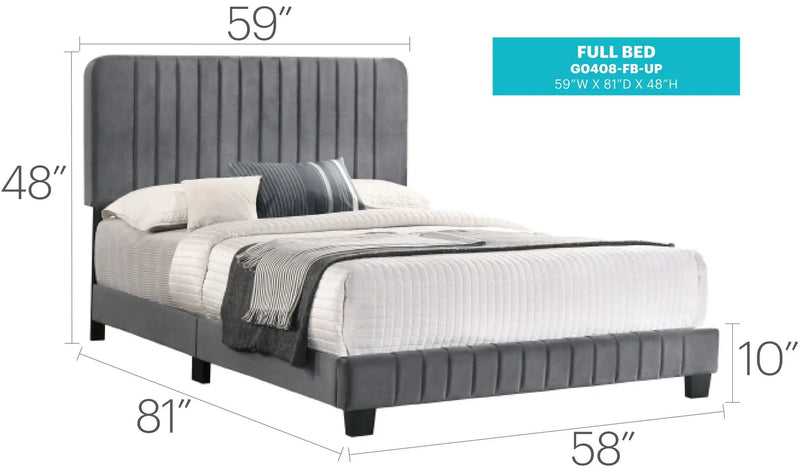 Channel Tufted Bed by Unique Piece Furniture