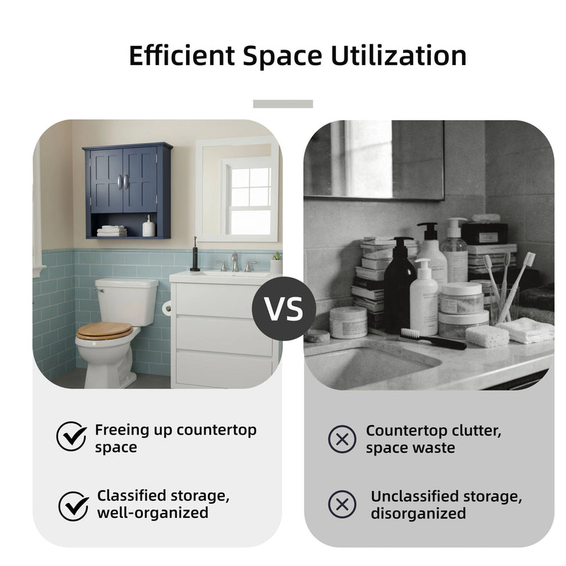 Multi Functional Wall Mounted Cabinet With Adjustable Shelves For Bathroom by HouseOfZazla