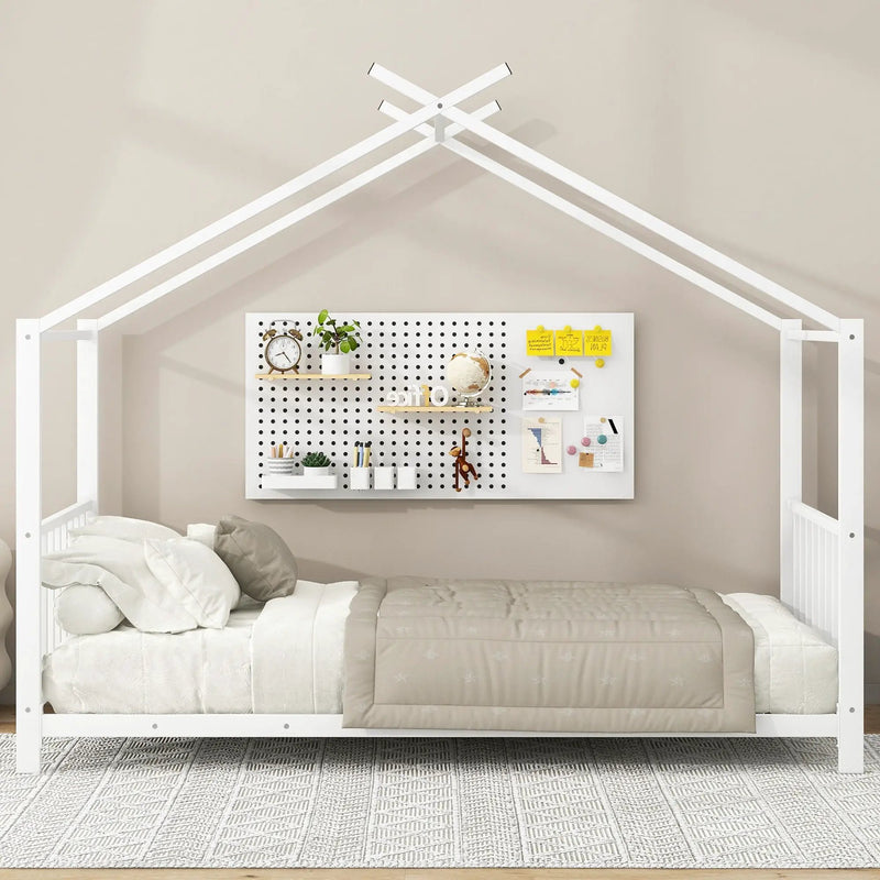 Metal House Platform Bed With Modern Design And Durable Frame by HouseOfZazla