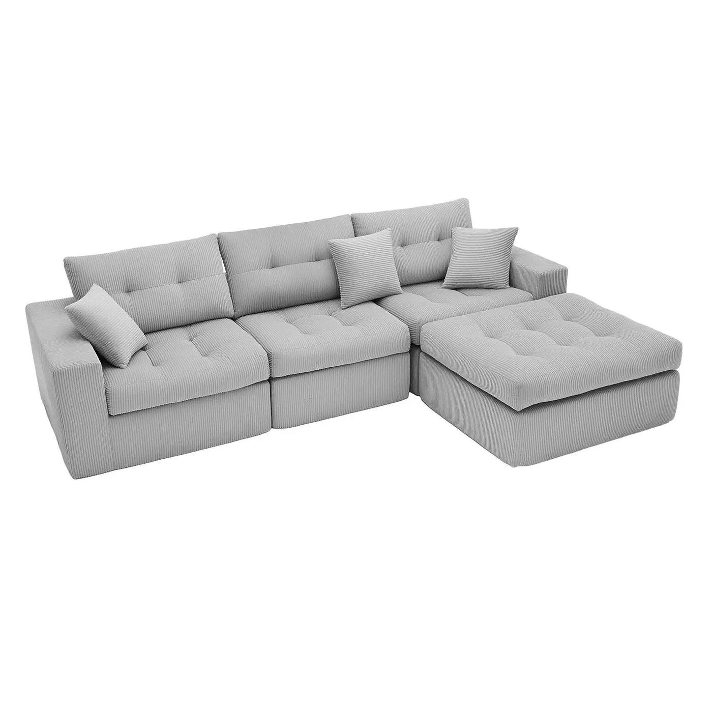Corner Chaise L-Shaped Sectional Sofa Bed by HouseOfZazla