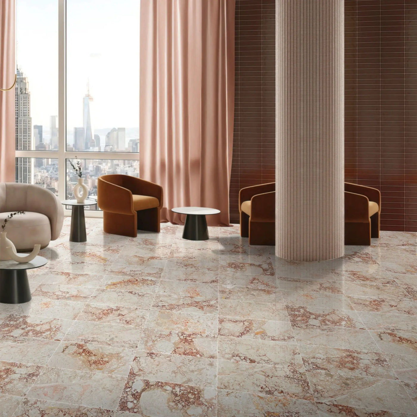 Natural Marble Polished Tile For Wall And Floor (Set of 4) by HouseOfZazla