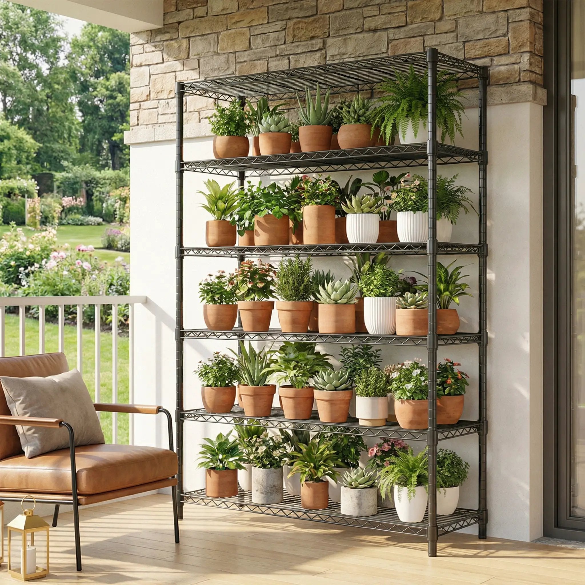 6-Tiers Storage Shelves - 2100LBS Capacity by HouseOfZazla