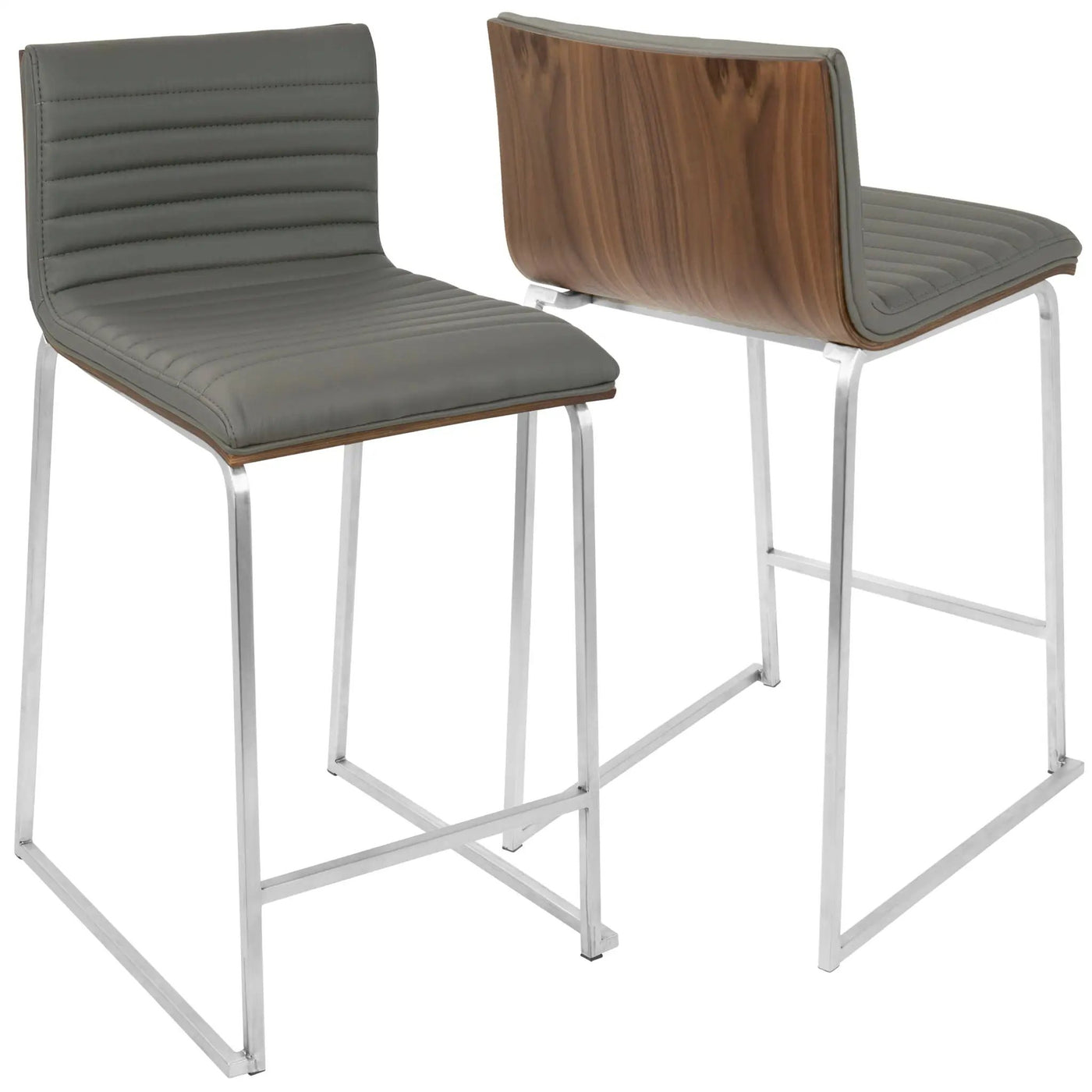 Mara - Contemporary Elegant Design Counter Stool (Set of 2) by HouseOfZazla