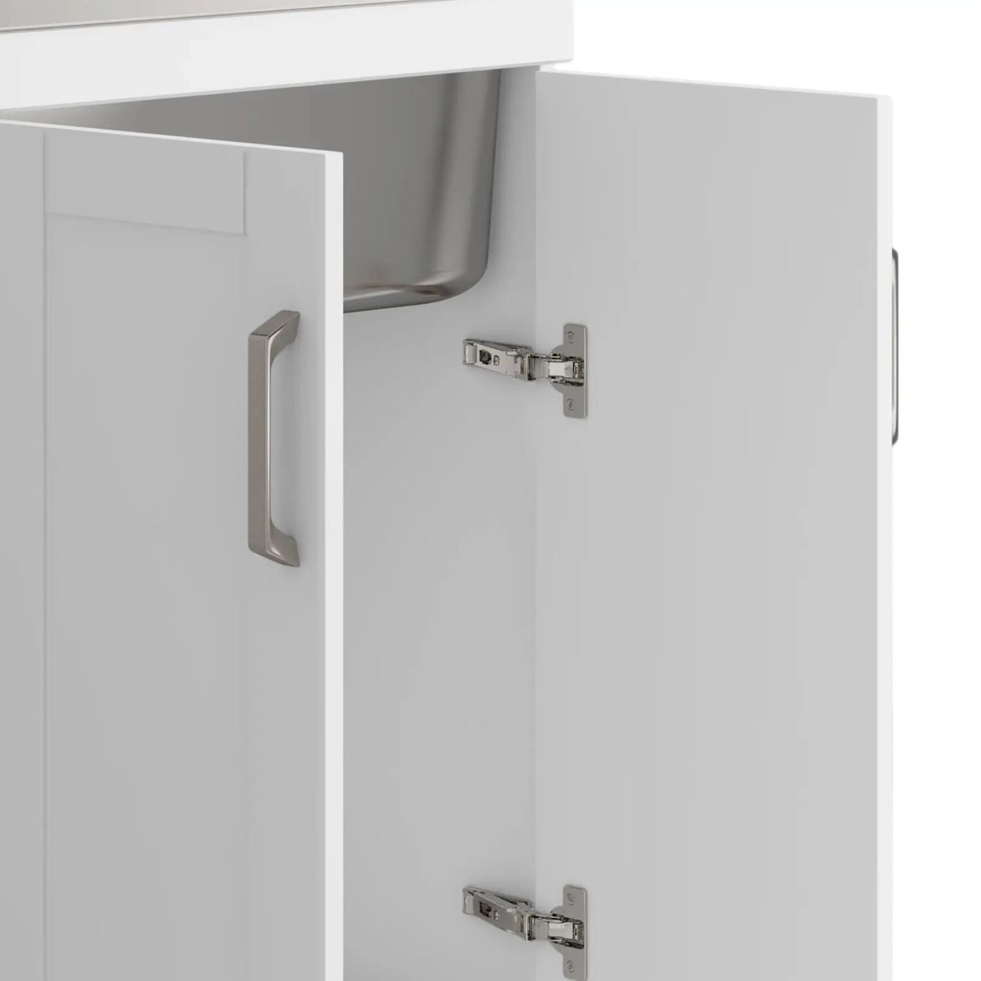Kyle - Laundry Cabinet & Faucet And Stainless Steel Sink by HouseOfZazla